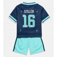Deutschland Angelo Stiller #16 Fußballbekleidung Auswärtstrikot Kinder WM 2026 Kurzarm (+ kurze hosen)